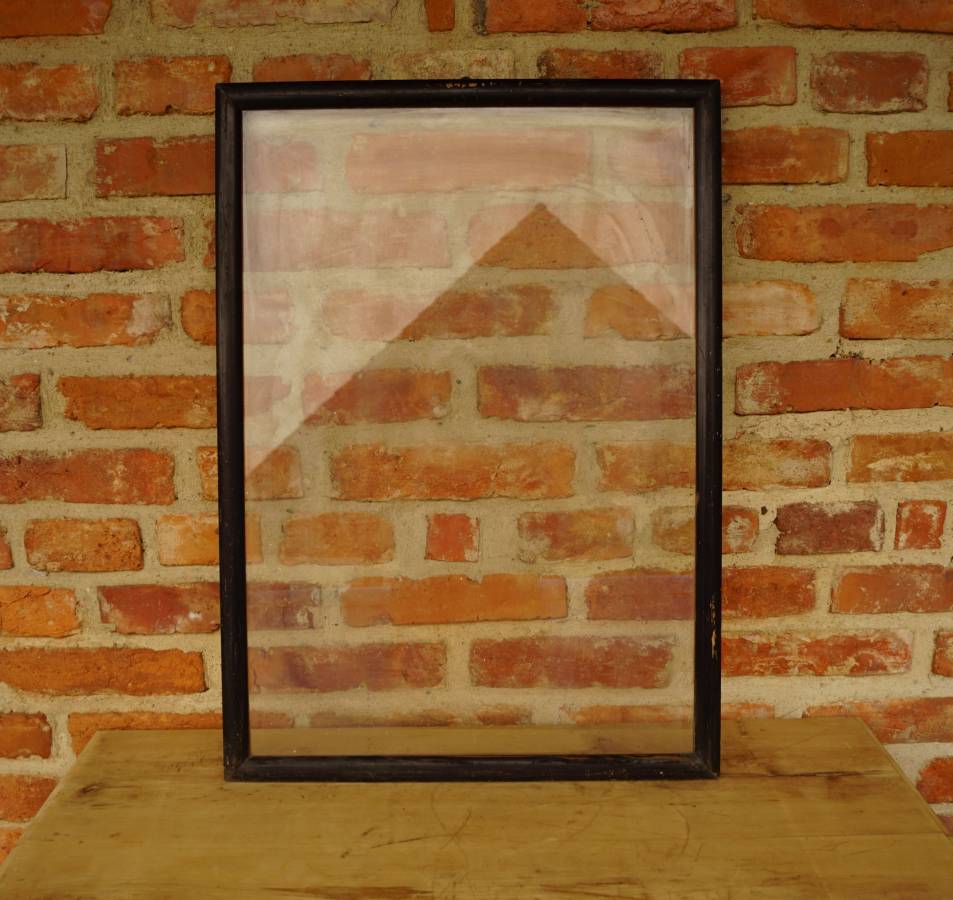 Velký černý rám + sklo