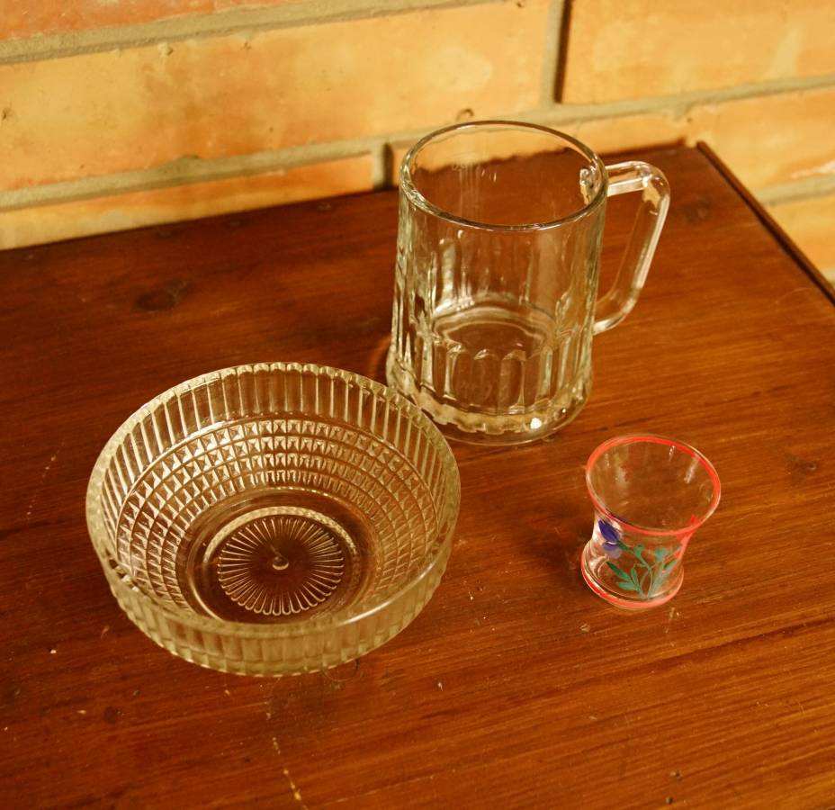 miska, malý krygel, štamprle