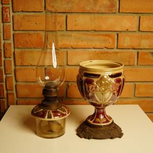 Nádherná petrolejová lampa