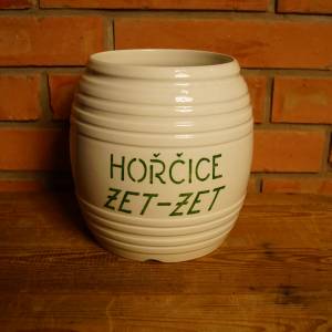 Porcelánový soudek Hořčice