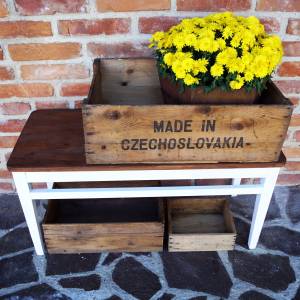 Staré dřevěné bedny