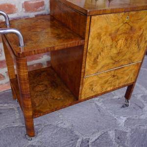 Servírovací stolek, pojízdný bar Thonet
