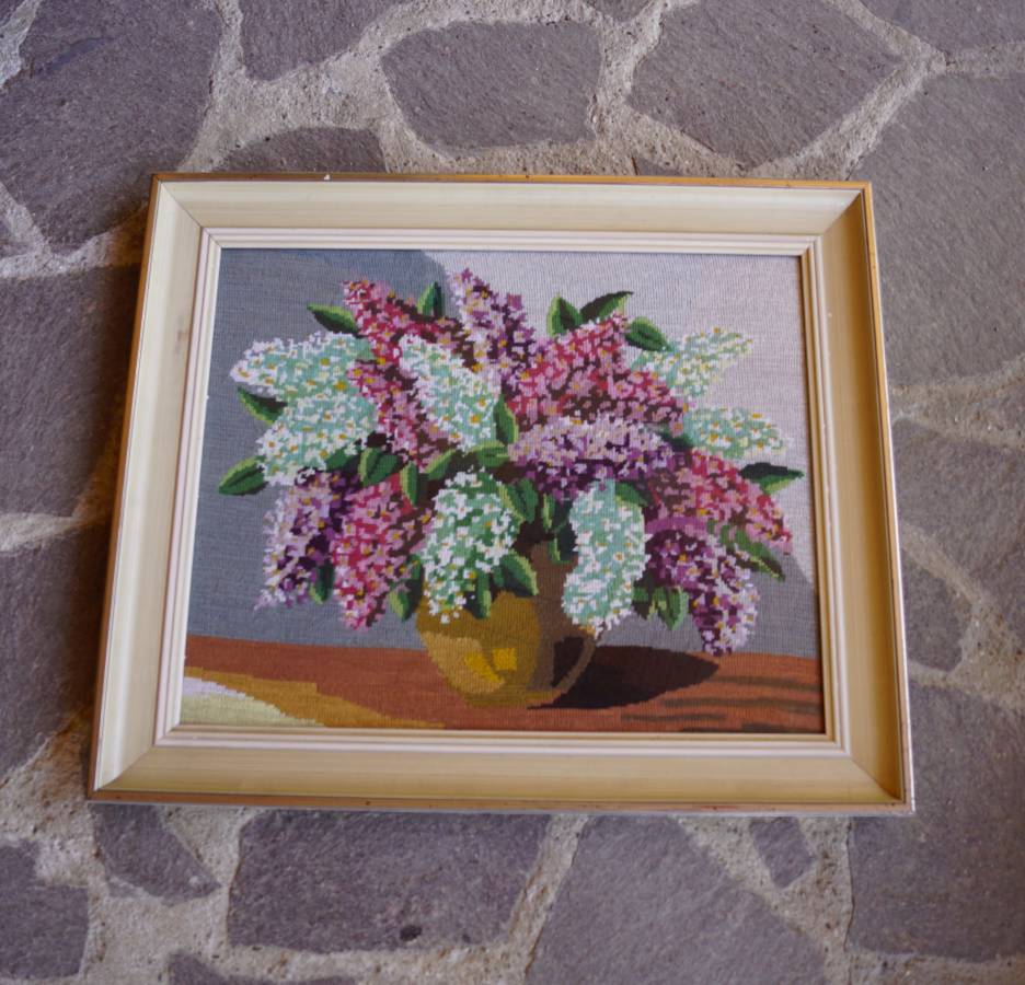 Obraz - vyšívaný šeřík