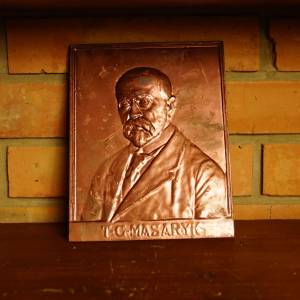 Měděná plaketa MASARYK