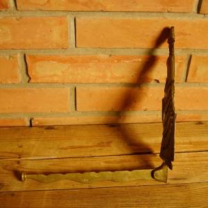 Velký mosazný věšák - skládací