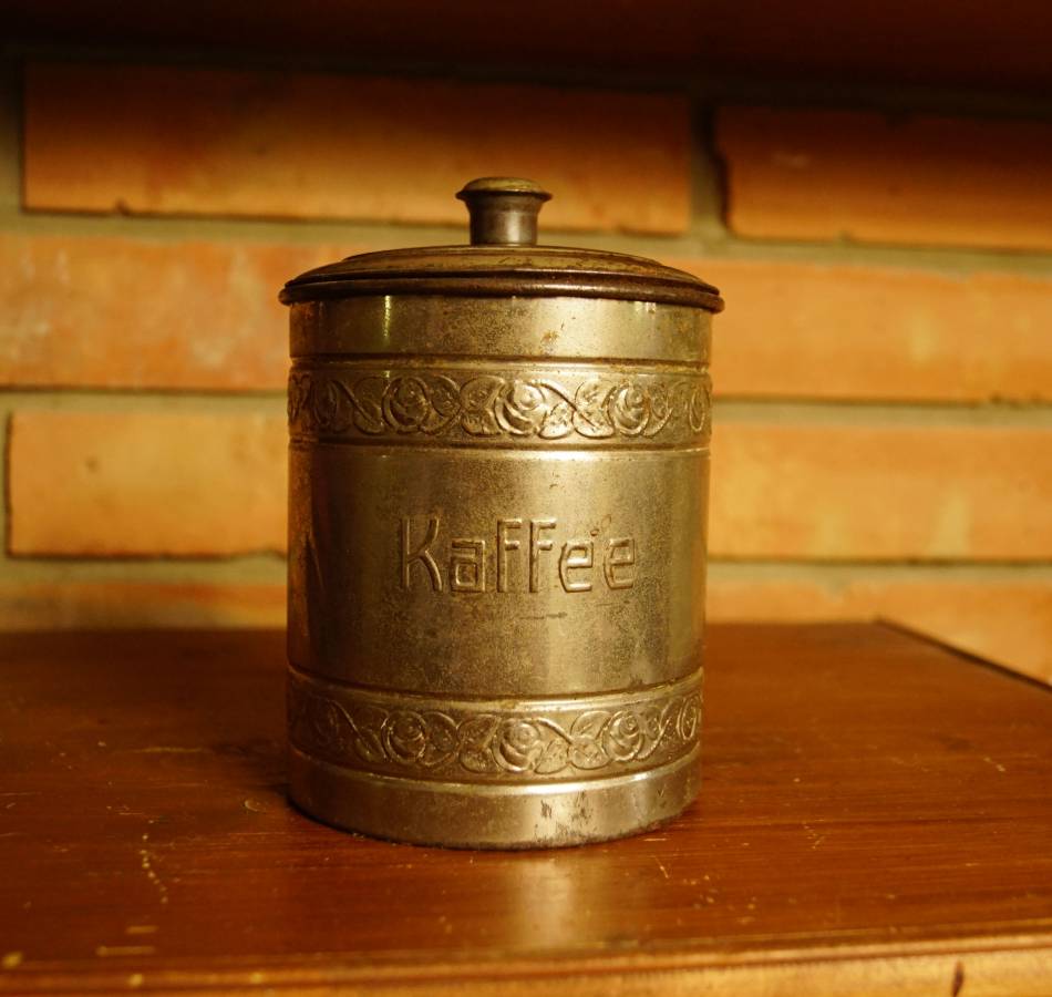 Plechová pixla na kafe