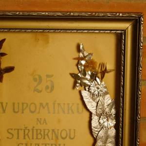 Starý rám - stříbrná svatba 1953