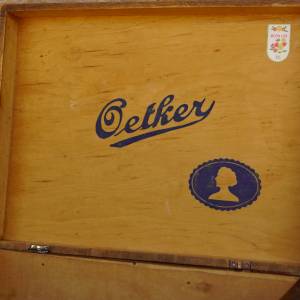 Dřevěná krabice Oetker