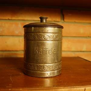 Plechová pixla na kafe
