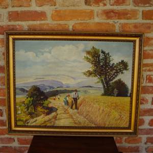 Obraz - sklizeň obilí / 163.