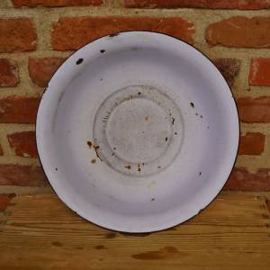 Světlešedý smaltovaný lavor 05