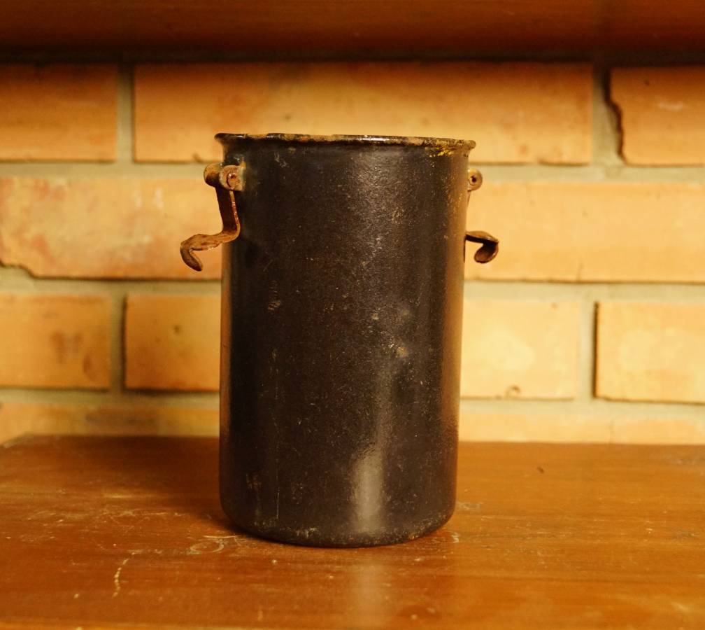 Černá svačinová bandaska - kulatá