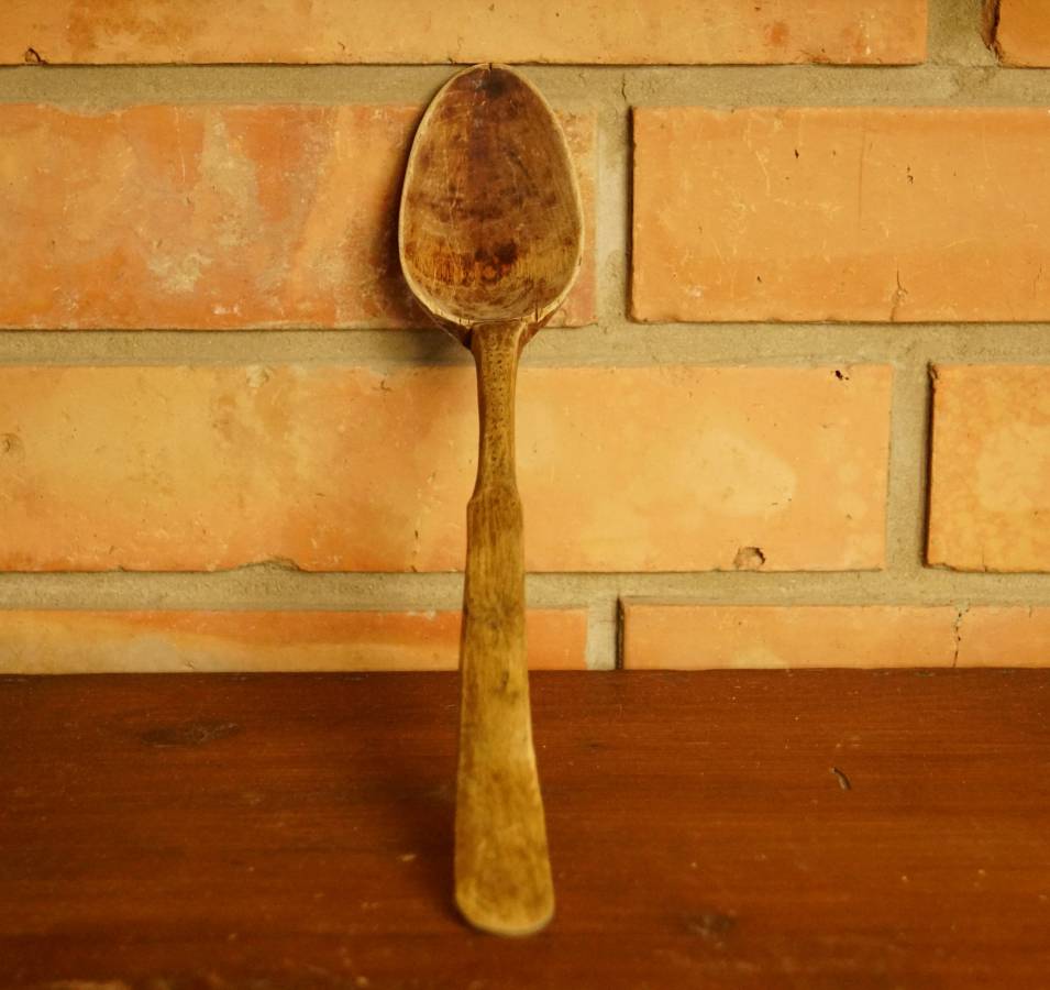 Dřevěná velká lžíce