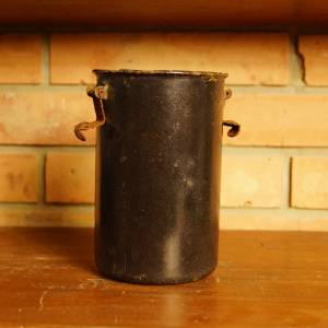 Černá svačinová bandaska - kulatá
