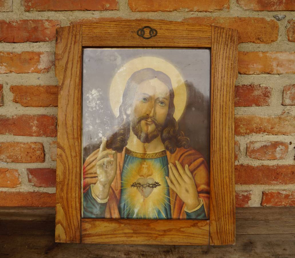 Dřevný starý rám I.