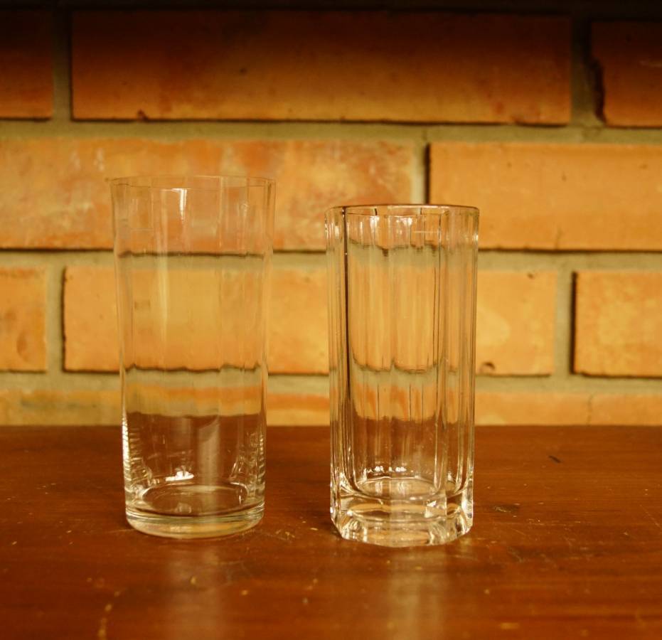 Hranaté sklenice 1+1