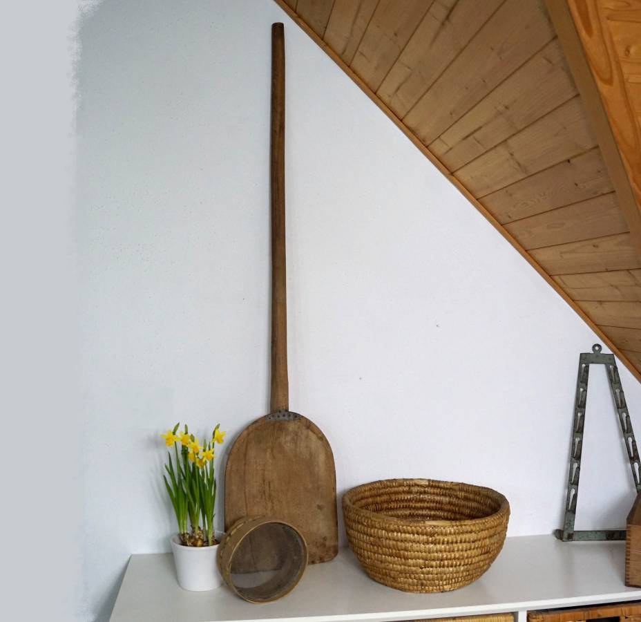 Dřevěná velká lopata