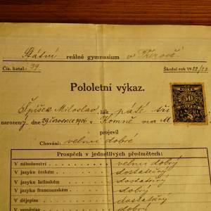 Starý dokument - Pololetní výkaz