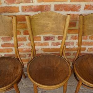 3 židle Thonet