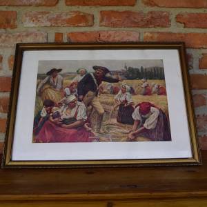 Obraz sklizeň obilí /152.