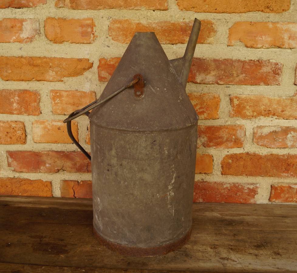 Plechový kanystr na olej - velký