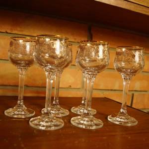 6 x broušené číše - orig. balení