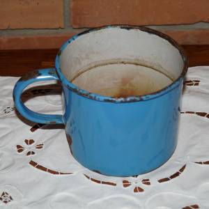 Velký smaltovaný plecháček