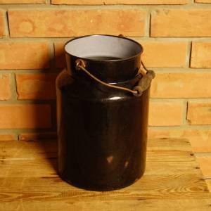 Černá smaltovaná bandaska - velká