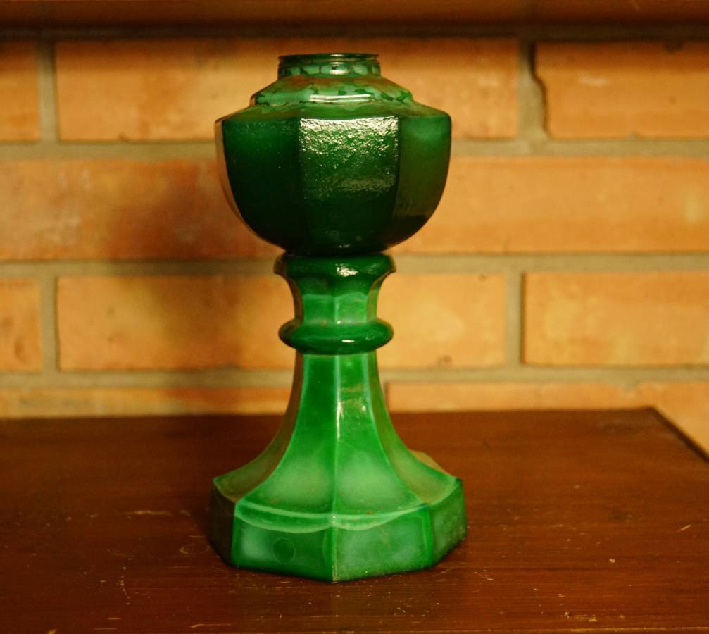 Zelená malachitová lampa - torzo