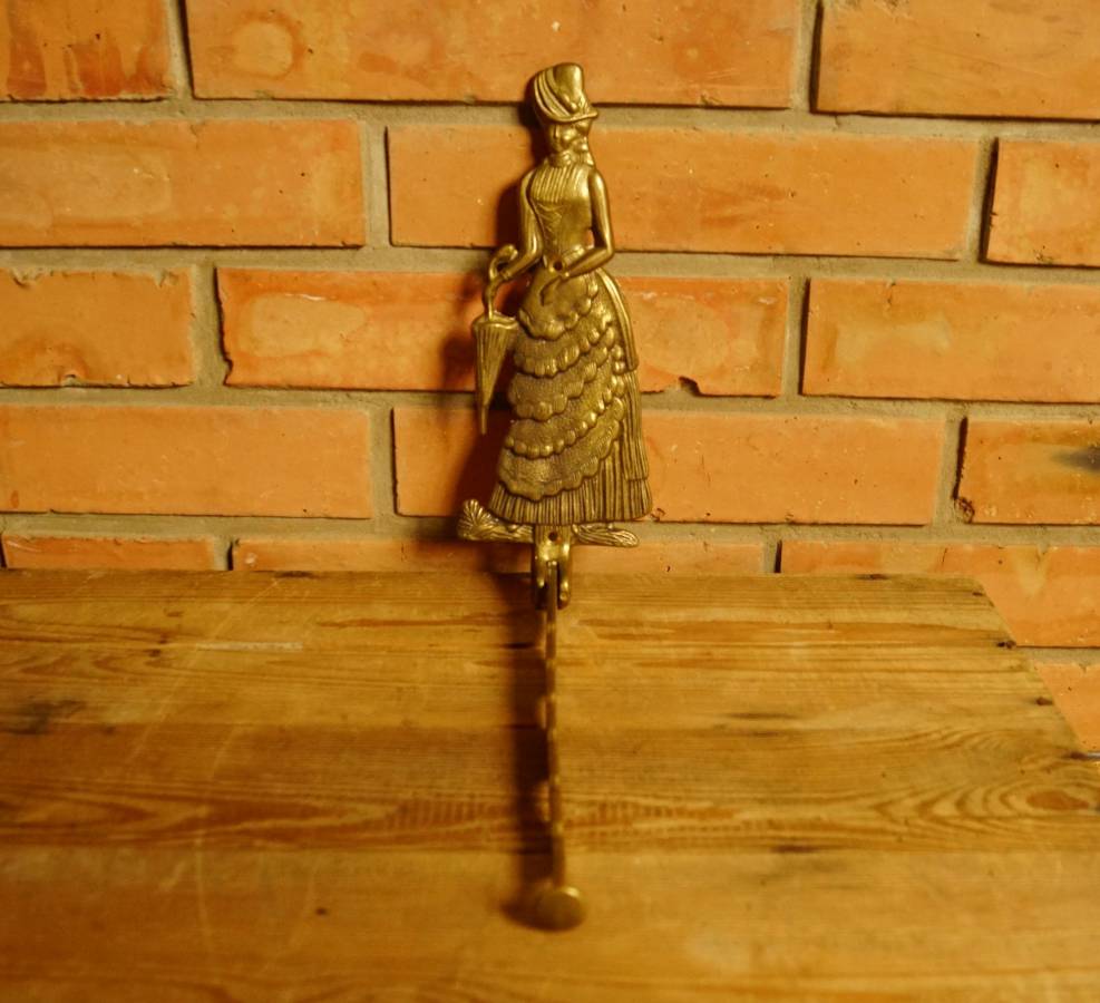 Velký mosazný věšák - skládací