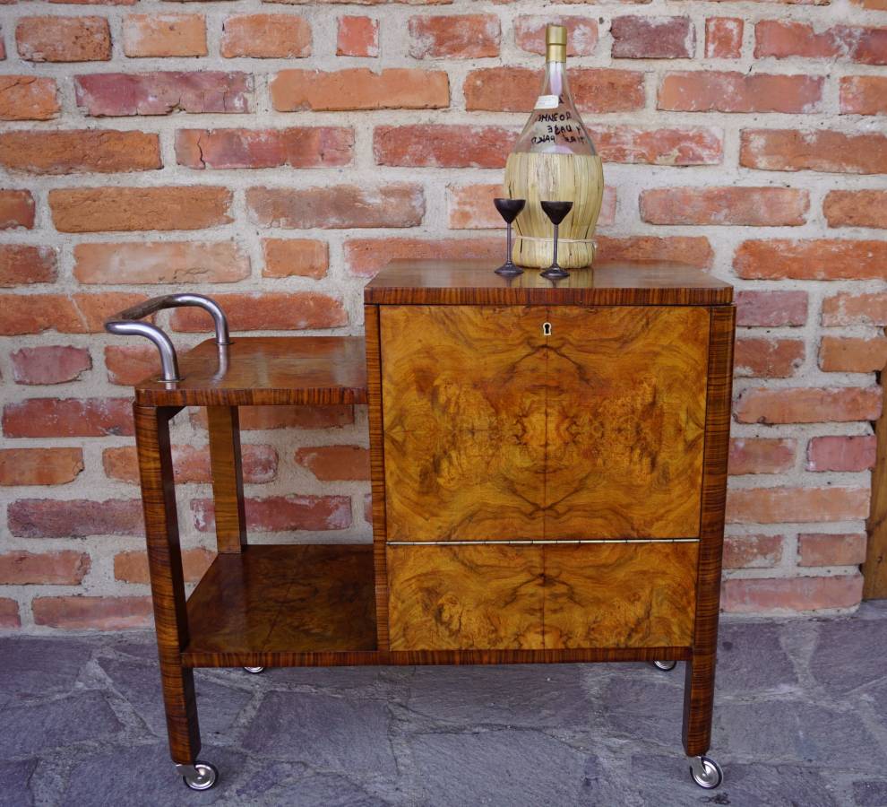 Servírovací stolek, pojízdný bar Thonet