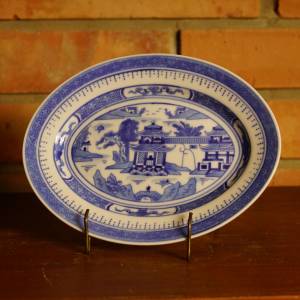 Čínský porcelán - oválný talířek