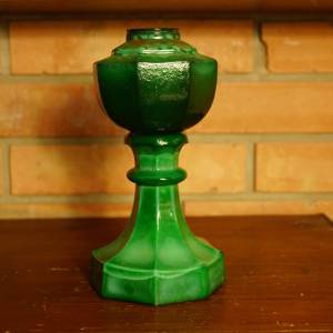 Zelená malachitová lampa - torzo
