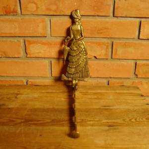 Velký mosazný věšák - skládací