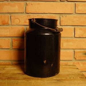 Černá smaltovaná bandaska - velká