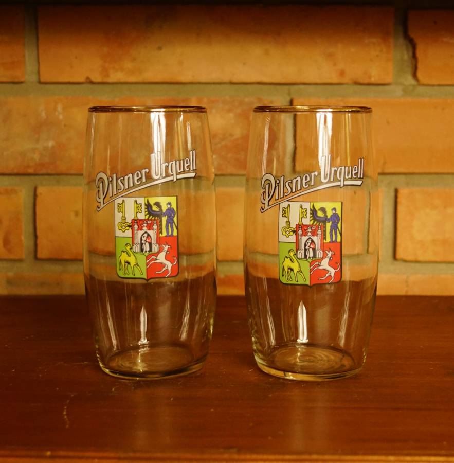 2 sklenice na pivo Pilsen Urqell
