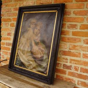 Obrovský starý černý rám