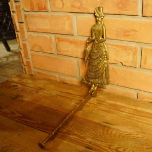 Velký mosazný věšák - skládací